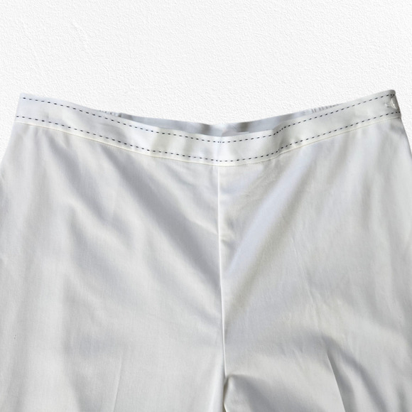 Alfred Dunner White Monte Carlo Classic Stretch Minimal Straight Pants Size 18 - Picture 3 of 8